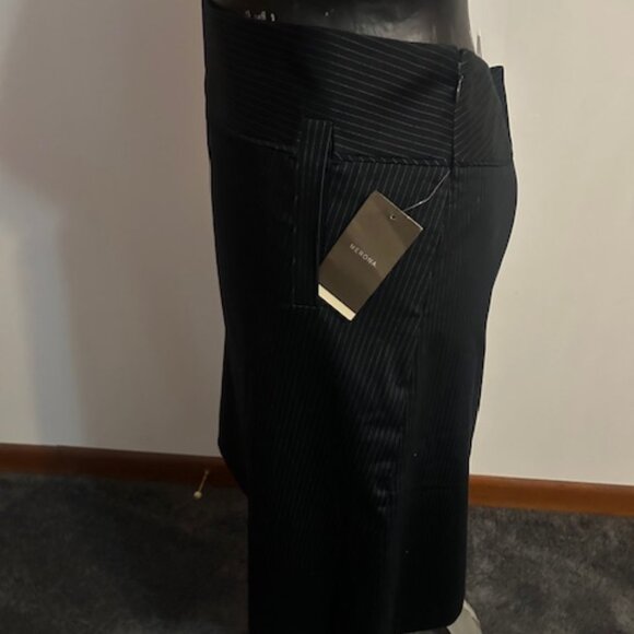 Merona Black/White Ebony stripe high waist fit & flare skirt, size 18 - Picture 2 of 4